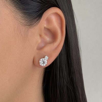Alternative view of Brinco Ponto De Luz Ruthie 10mm - Moissanite (9,20ct)