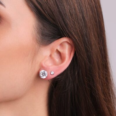 Alternative view of Brinco Ponto De Luz Patricia 10mm - Moissanite (4,50ct)