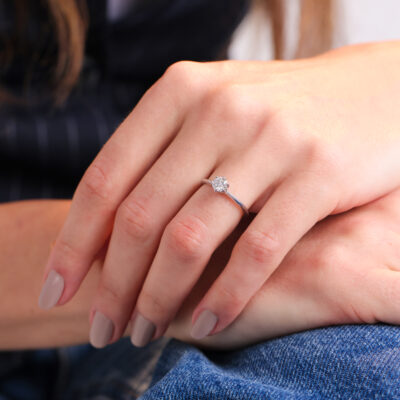 Alternative view of Anel Marisa - Moissanite (1,00ct)