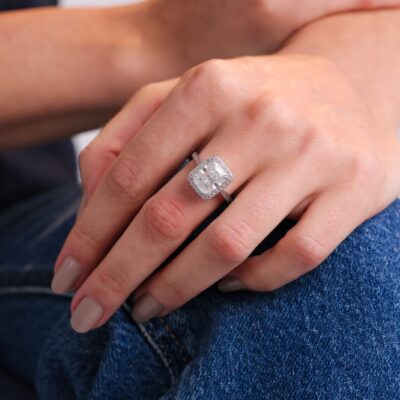 Alternative view of Anel Elis - Moissanite