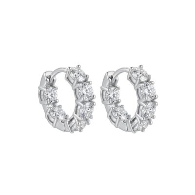 Argola Polly - Moissanite
