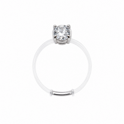 Anel Marina 5mm - Moissanite