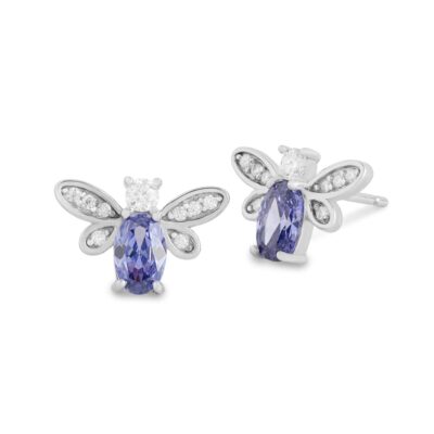 Brinco Abelha Tanzanita - Moissanite 0,21ct